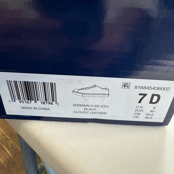 POLO RALPH LAUREN JERMAIN II 2 BLACK LEATHER UNISEX SNEAKERS Men’s 7 WMS 8.5 - Picture 9 of 10